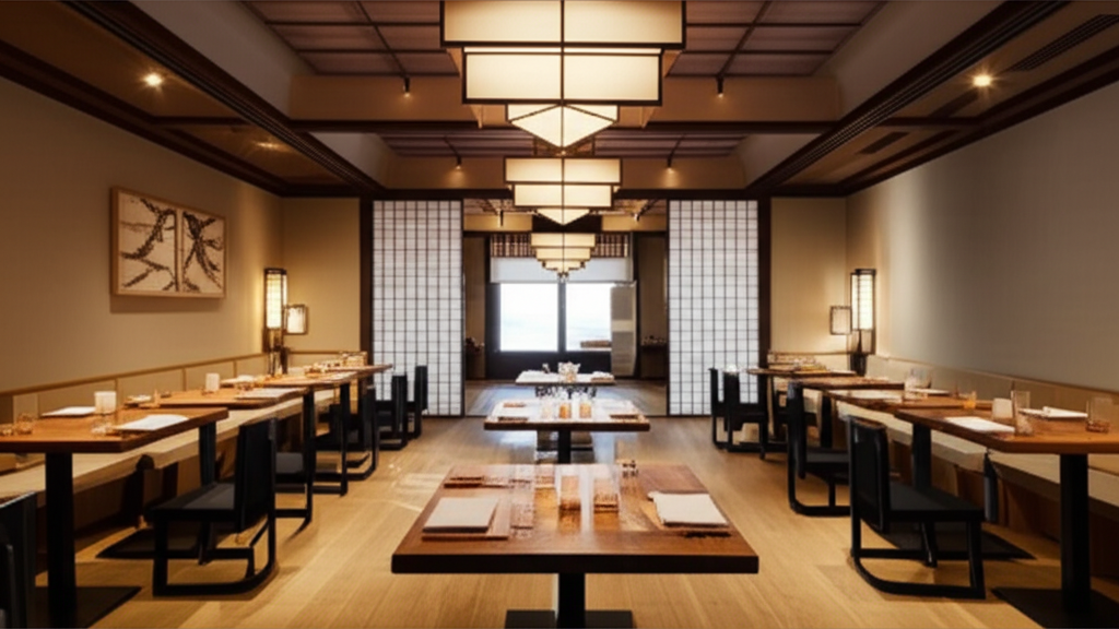 Interior de restaurante japonés