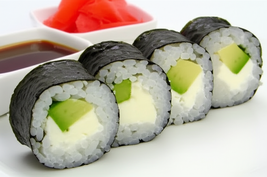 Maki de queso y aguacate