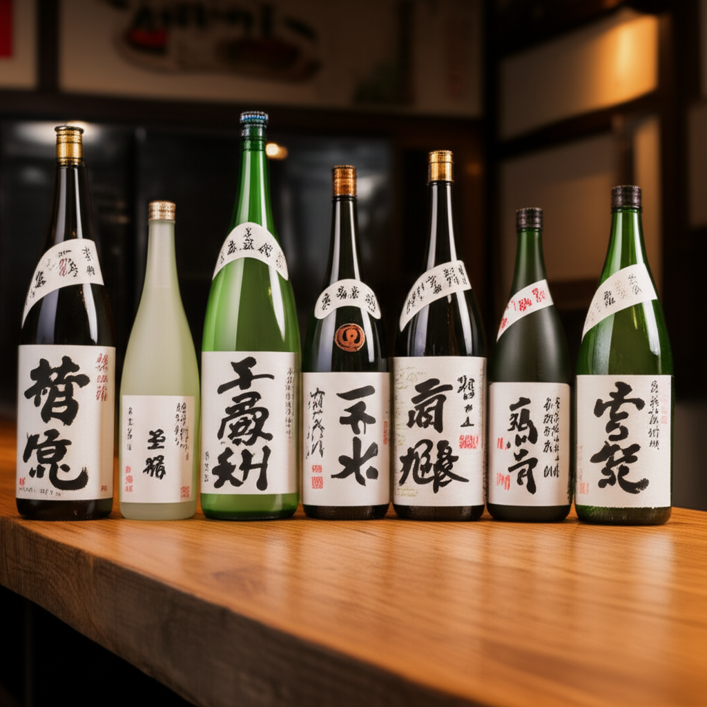 Botellas de Sake